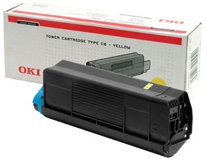 Toner Oki C5100 C5300, C5200 C5400, żółty 42127405