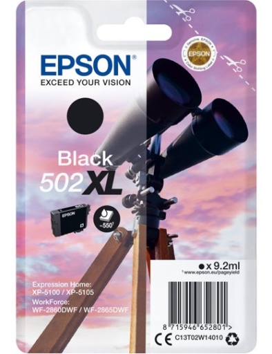 Tusz Epson XP-5100/5105 WF-2860 2865DWF black 502XL