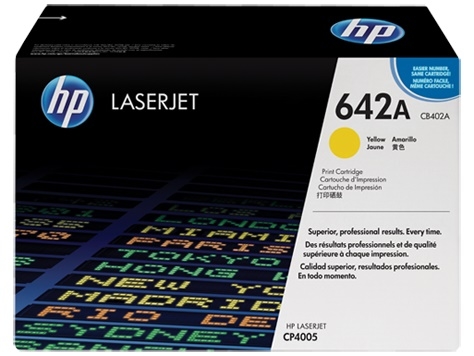 Toner oryginalny HP 642A żółty CB402A