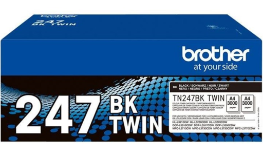 Toner TN247BK dwupak Brother DCP-L3510/L3550, HL-L3210/L3270, MFC-L3730/L3750 czarny 2x3k