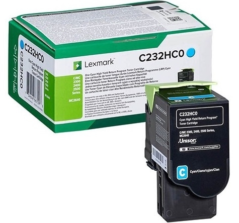 Toner C232HC0 Lexmark C2535 MC2425 cyan