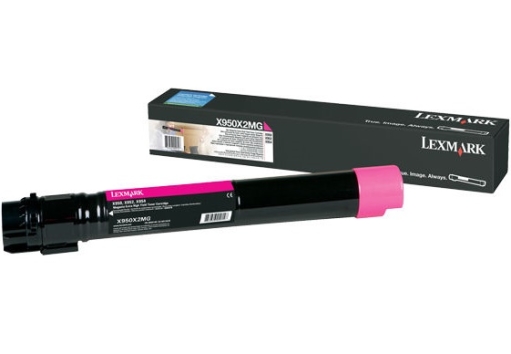 Toner do Lexmark X950de X950hde X952de X954de, X950X2MG magenta