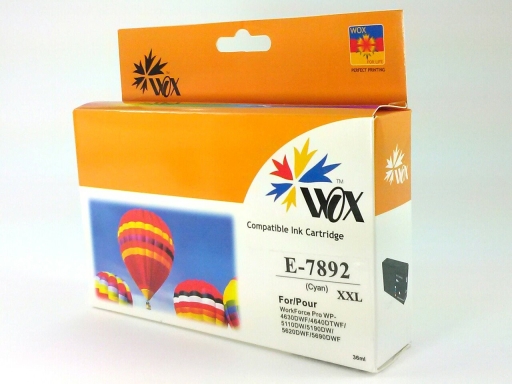 Tusz zamiennik Wox C13T789240, T7892 XXL Epson cyan