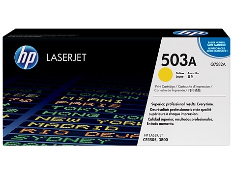 Toner oryginalny 503A żółty Q7582A HP