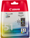 Tusz CL-51 kolor Canon iP2200 iP6310D MP180 MX310 21ml