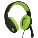 Art słuchawki gamingowe z mikrofonem LIZARD czarno-zielony