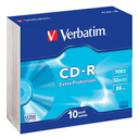 DYSK CD-R 700MB VERBATIM 52x SLIM 10 pack