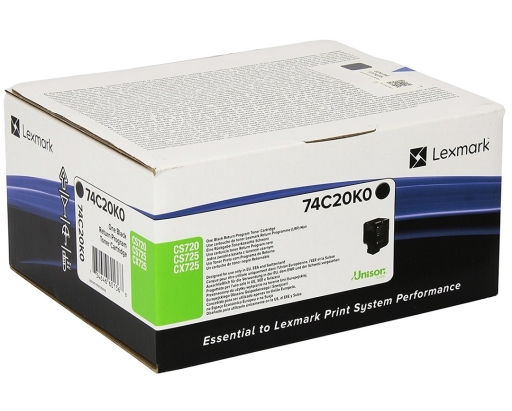 Toner oryginalny 74C20K0 czarny Lexmark