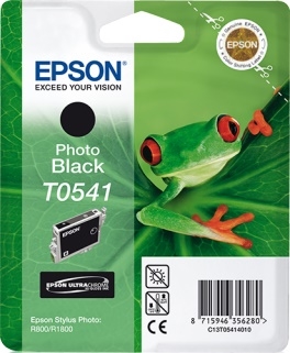 Tusz oryginalny C13T05414010, T0541 czarny foto Epson