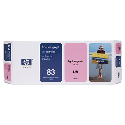 Tusz do HP Designjet 5000 5000ps 5500 5500ps C4945A HP 83 light magenta UV 680ml