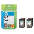 Tusz HP 56x2, dwupak czarny do HP DeskJet 5550 5850, PhotoSmart 7150 7760, PSC 1315 2410, OfficeJet 5510 5610