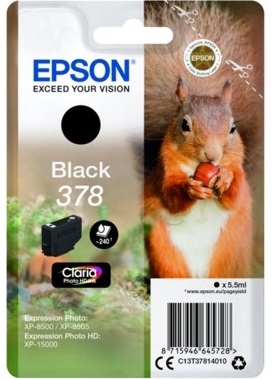 Tusz Epson Expression Photo XP-8500 8505 15000 Black 378 oryginalny