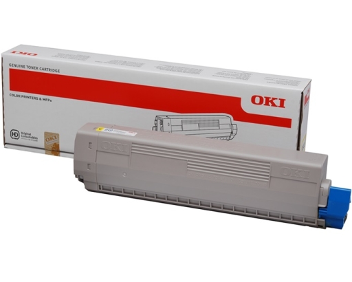 Toner oryginalny 44844613 żółty Oki C822