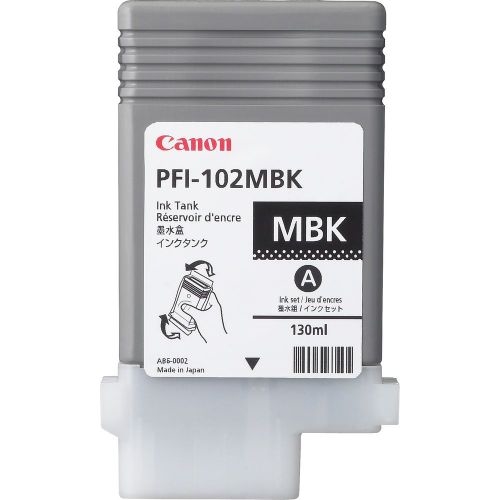 Tusz PFI-102MBK Canon iPF 500 510 600 605 610 650 655 700 710 720 750 755, LP 17 24, matte black