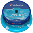 Dysk CD-R 700MB Verbatim 52x Cake Box 25 szt. DL