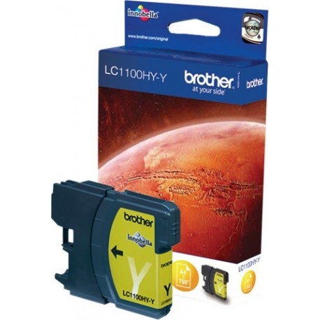 Tusz oryginalny LC-1100HYY żółty wysokowydajny Brother