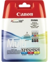 Tusze CLI-521 CMY Canon iP3600 iP4700 MP540 MP990