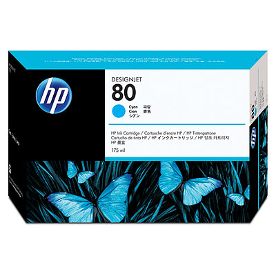 Tusz do HP Designjet 1050c plus 1055cm plus C4872A HP 80 cyan 175ml