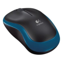 Logitech M185 mysz optyczna bezprzewodowa czarno-niebieska