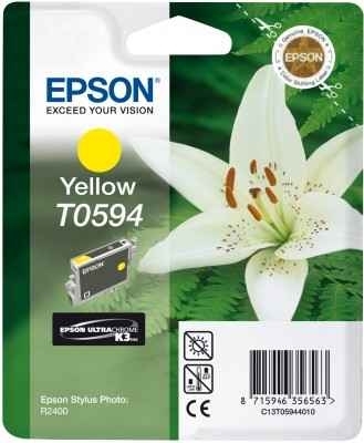 Tusz oryginalny C13T05944010 żółty 13ml Epson Stylus Photo R2400, T0594