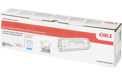 Toner Oki C834 C844 cyan 46861307