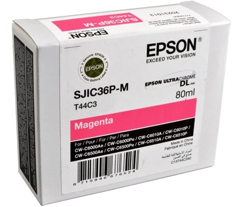 Tusz T44C3 Epson ColorWorks C6000Ae/Pe C6500Ae/Pe magenta 80ml