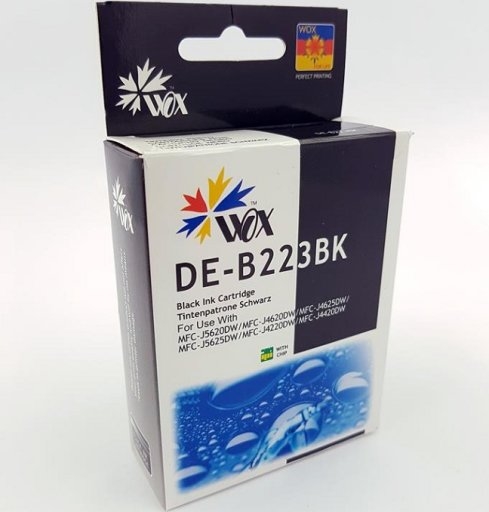 Tusz Wox LC223BK czarny Brother MFC-J4420DW