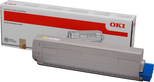 Toner 44844505 żółty Oki C831