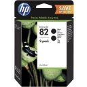 Atrament HP 82 dwupak 2 x 69ml czarny