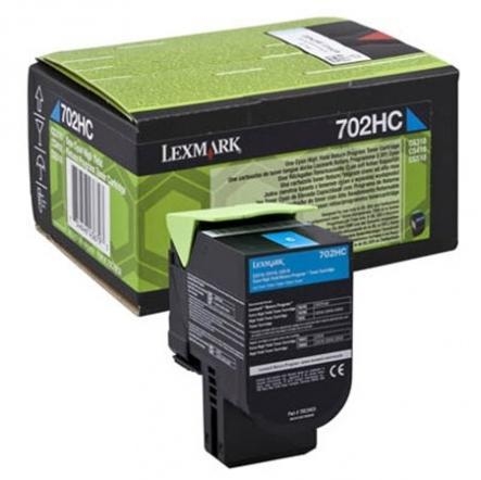 Toner oryginalny 70C2HC0, 702HC cyan Lexmark