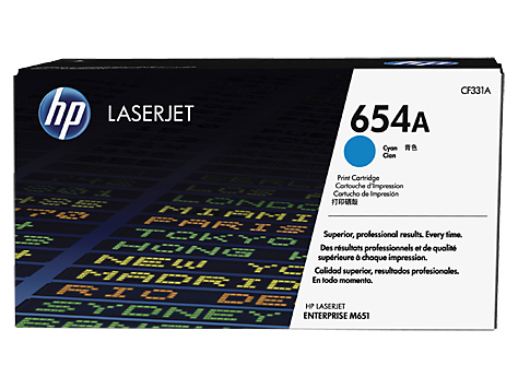 Toner oryginalny CF331A cyan 654A do HP Color Laserjet Enterprise M651