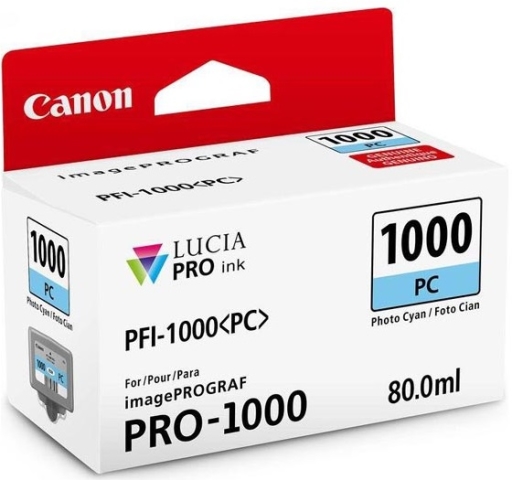 Tusz Canon imagePROGRAF PRO-1000 PFI-1000PC Photo Cyan 80ml