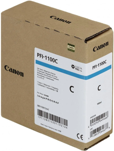 Tusz Canon imagePROGRAF PRO-2000/2100/4000/4100/6000/6100 cyan 160ml PFI-1100C