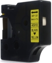 Taśma JetWorld zamiennik do drukarek etykiet Dymo D1 40918 9mm x 7m czarny na żółtym