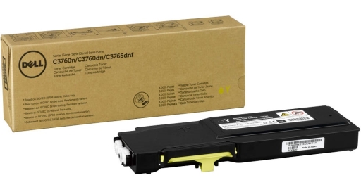 Toner oryginalny Dell 45TWT, 593-11112 żółty