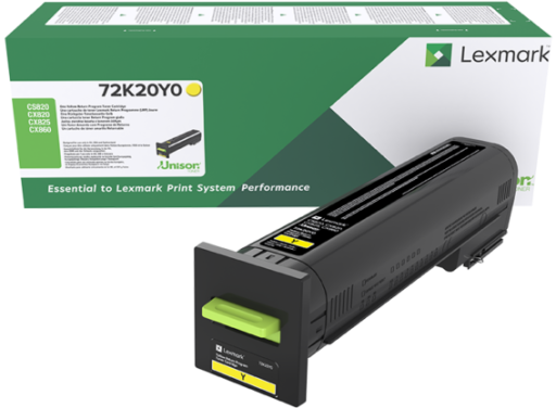 Toner Lexmark CX825 72K20Y0 żółty