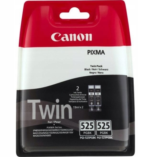 Tusz PGI-525PGBK czarny Canon Pixma MG5150 MG8250, Pixma MX885, Pixma iP4850, Pixma iX6550, Twin Pack