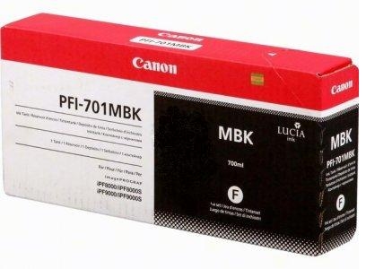 Tusz oryginalny PFI-701MBK matte black, czarny matowy Canon Imageprograf iPF 8000