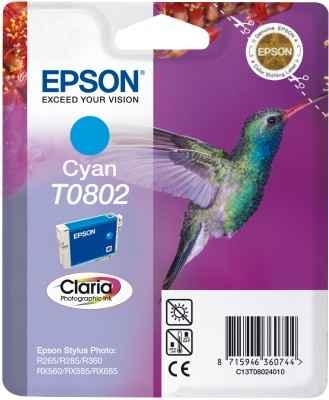 Tusz Epson Stylus Photo R265 R285, RX560 RX685, P50 PX720WD PX820FWD, T0802 cyan