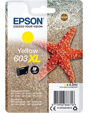 Tusz Epson XP-2105/3105 WF-2810 żółty 603XL