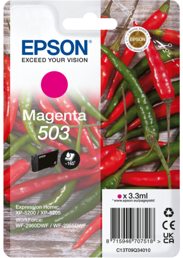 Tusz 503 Epson Expression Home XP-5200, WorkForce WF-2960 magenta 3,3ml