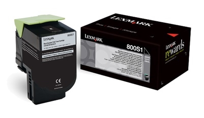 Toner oryginalny 80C0S10, 800S1 czarny Lexmark