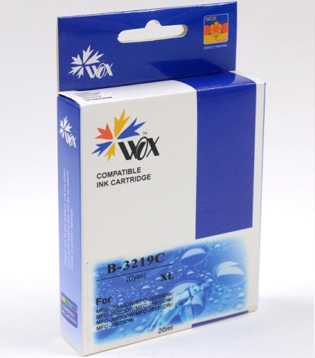 Zamiennik WOX tusz LC3219XL-C cyan do BROTHER
