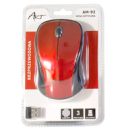 Art AM-92E mysz optyczna bezprzewodowa USB red