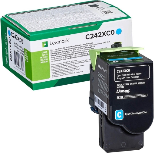 Toner C242XC0 Lexmark C2535 cyan