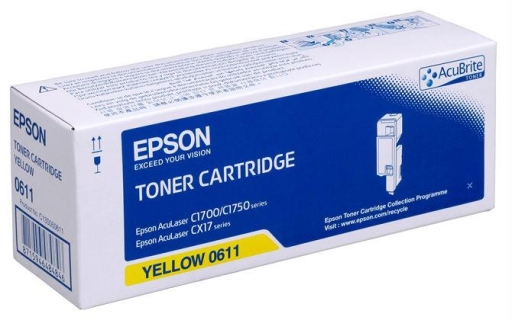 Toner żółty 0611 do Epson AcuLaser C1700, C1750N, C1750W, AcuLaser CX17, CX17NF