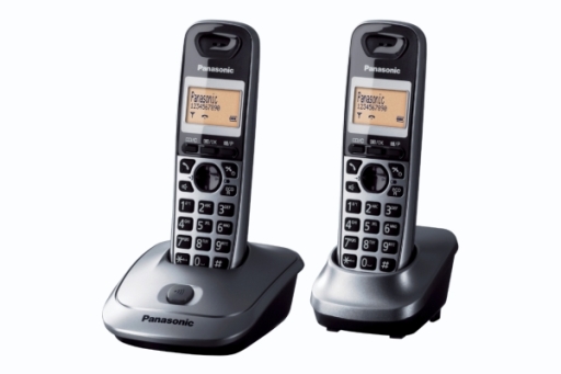 Panasonic KX-TG2512 PDM - Telefon bezprzewodowy DECT szary, dodatkowa słuchawka