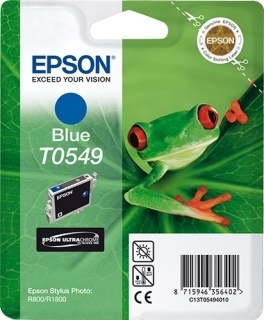 Tusz oryginalny C13T05494010, T0549 blue Epson