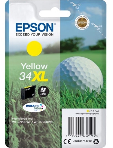 Tusz Epson WorkForce Pro WF-3720DWF WF-3725DWF żółty 34XL