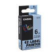 Taśma Casio XR-6X1 6mm x 8m czarny nadruk/przezroczyste tło